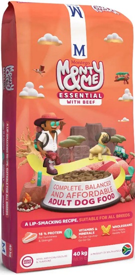 Monty & Me Essential Adult All Breed Beef 40Kg
