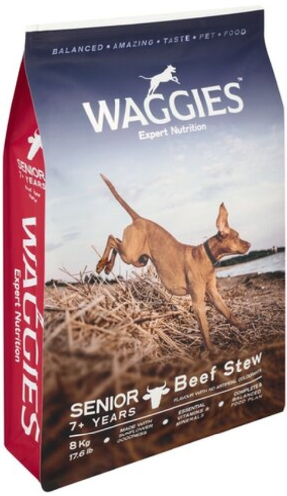 Waggies Senior Beef Stew 8Kg