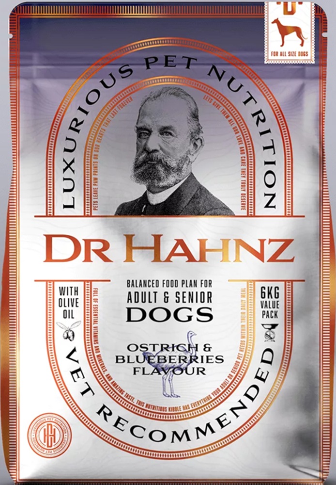 Dr Hahnz Adult & Senior Ostrich & Blueberry 6Kg