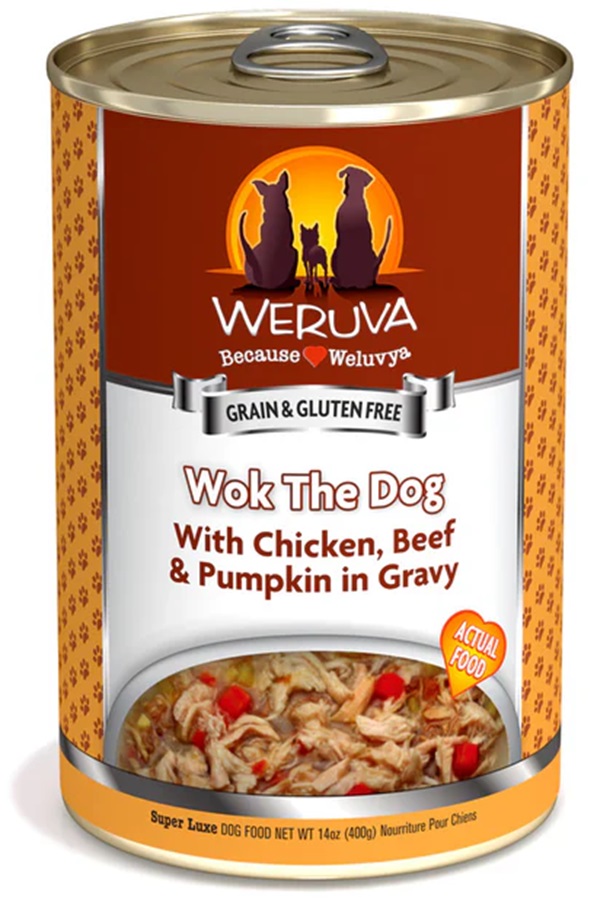 Weruva Wok The Dog White Chicken, Beef & Pumpkin In Gravy 400G
