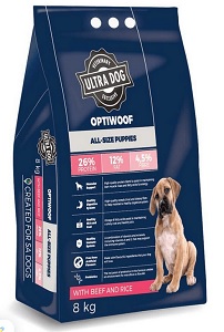 Optiwoof Puppy Beef & Rice 20Kg