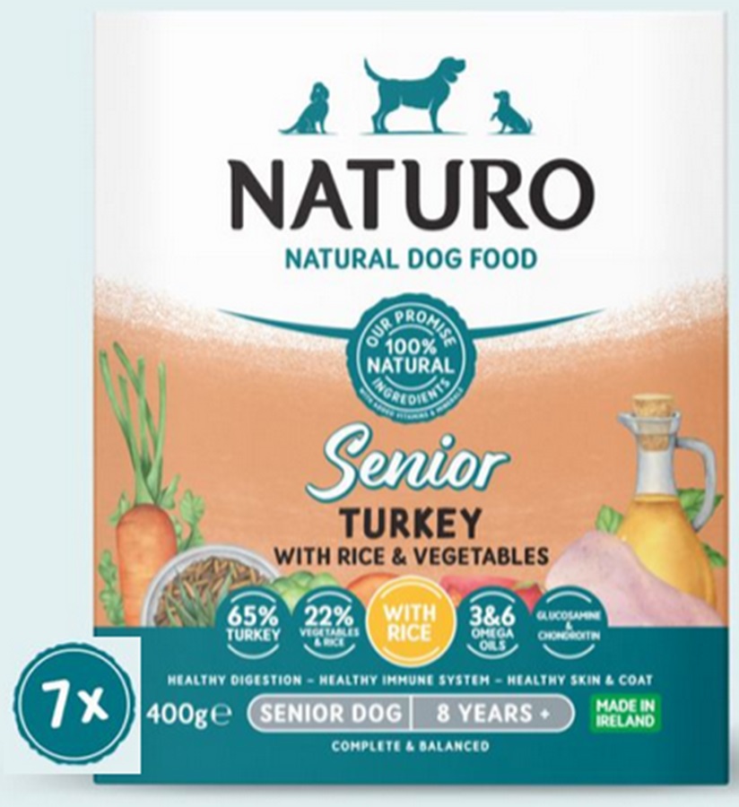 Naturo Senior Turkey, Rice & Vegetable 400G