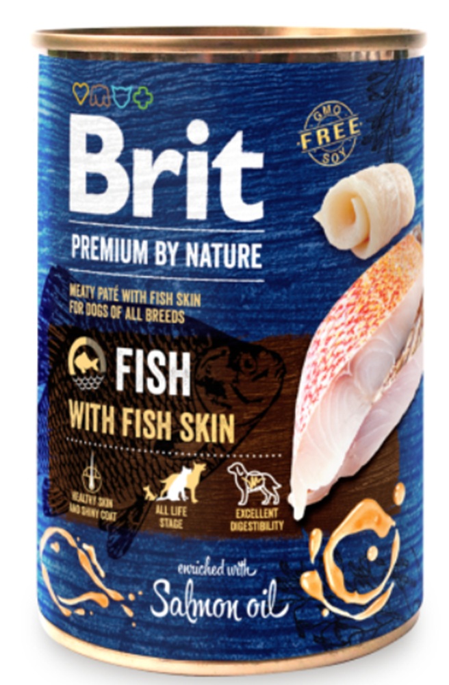 Brit Adult Fish With Fish Skin 400G