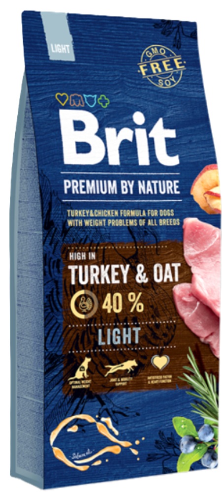 Brit Adult Lite Turkey & Oats 15Kg