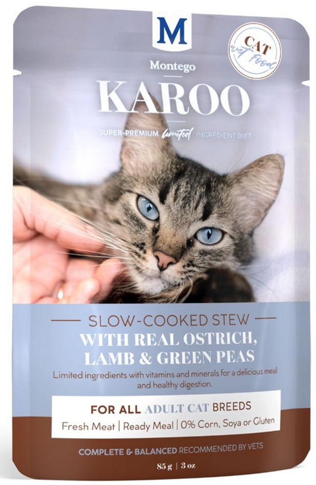 Karoo Ostrich, Lamb & Green Peas 85G