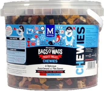 Bags O' Wags Cheerful Mini Bones Chewies 1.5Kg