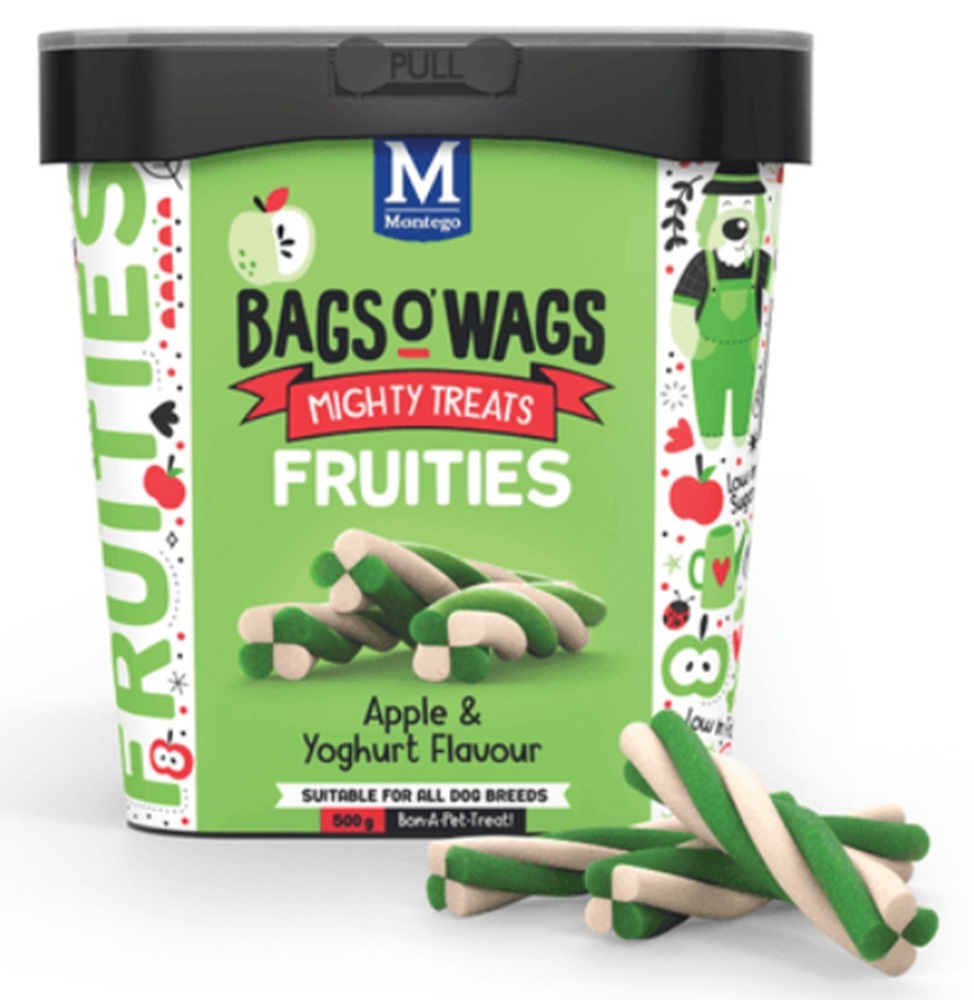Bags O' Wags Apple & Yoghurt Fruities 500G