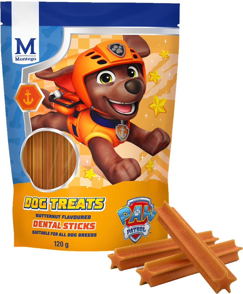 Montego Paw Patrol Butternut Dental Sticks Pouch 120G