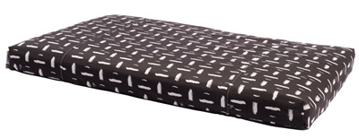 Rogz Retro Bed Flat Black Brush X-Large 129X86X10Cm