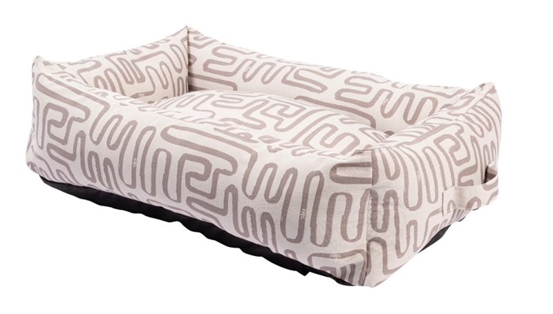 Rogz Retro Pod Bed Stone Maize Large 90X59X27Cm