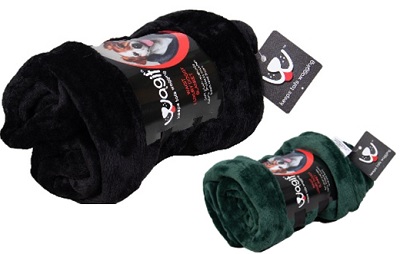 Wagit Mongolian Fleece Blanket Black 90X150Cm