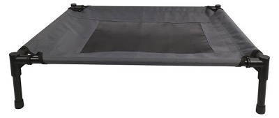 M-Pets Raised Frame Dog Bed Grey Medium 76X61X18Cm