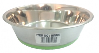 Petsa Anti-Skid Stainless Steel Bowl Green Medium