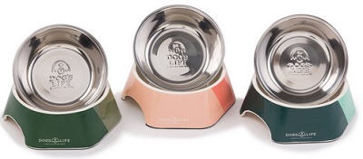 Dog's Life Stainless Steel Hexagon Bowl Blue Large
