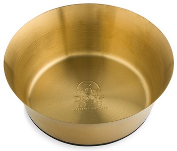 Dog's Life Stainless Steel Bowl Gold Xlarge