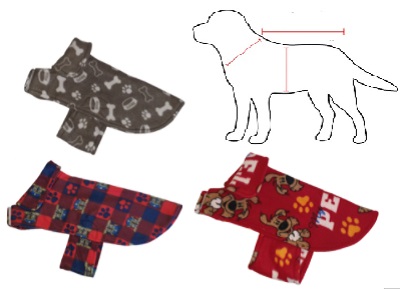 Pawsome Fleece Jacket No. 3 38X32X48Cm Asstd.