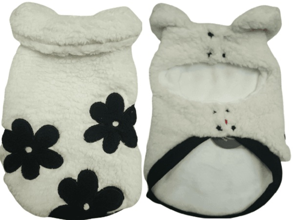 Dog's Life Daisy Fluffy Sherpa Cape Cream 2Xlarge