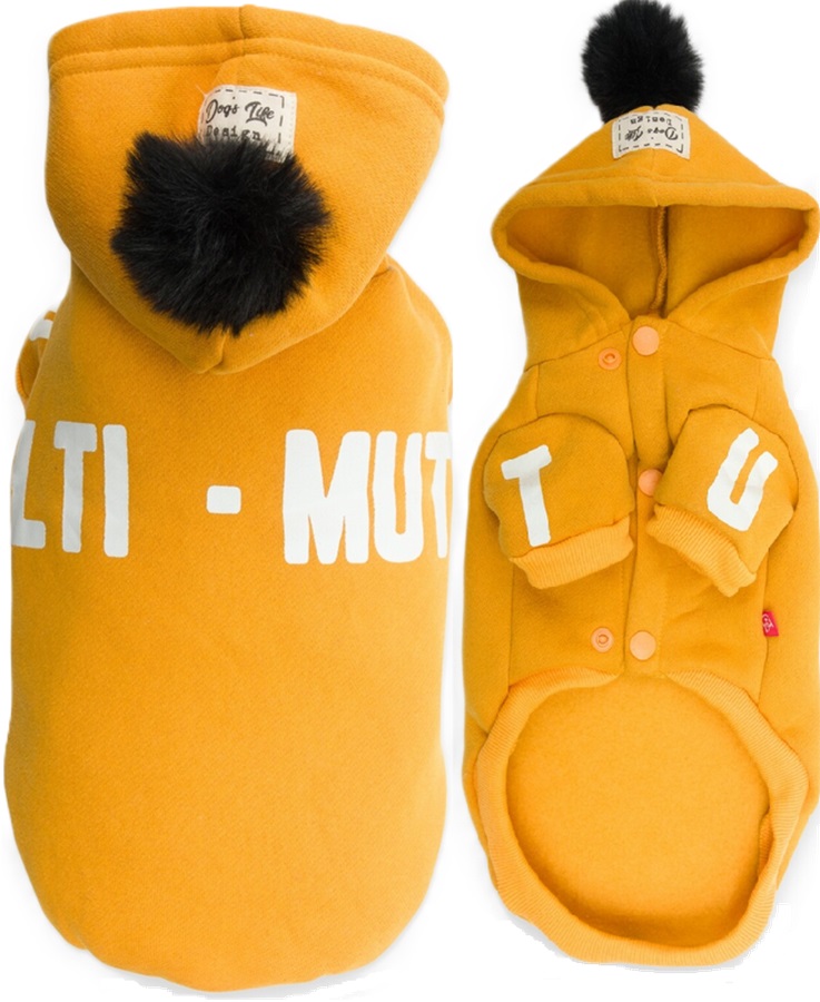 Dog's Life Hoodie Ultimutt Yellow Medium