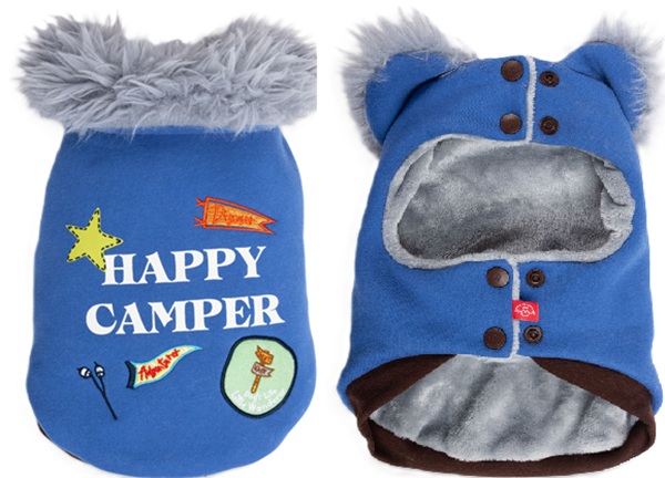 Dog's Life Happy Camper Cape Blue Small