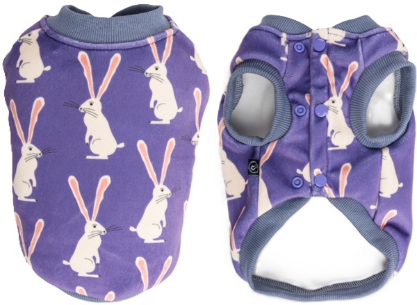 Dog Days Long Ear Rabbit Sweatshirt Purple 2Xlarge