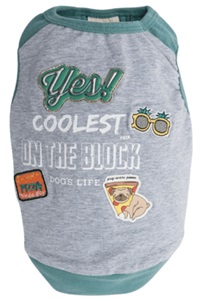 Dog's Life T-Shirt Coolest On The Block Green Xsmall
