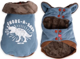 Dog's Life Snore-A- Saur Winter Cape Blue 5X-Large