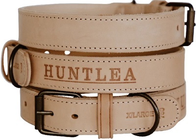 Huntlea Impala Leather Plain Collar Large 60Cm