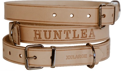 Huntlea Impala Leather Plain Collar Medium 55Cm