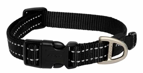 Rogz Utility Fanbelt Collar Black 34-56Cm