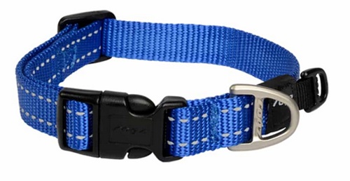 Rogz Utility Fanbelt Collar Blue 34-56Cm