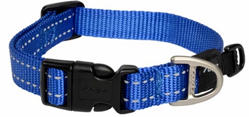 Rogz Utility Snake Collar Blue 26-40Cm