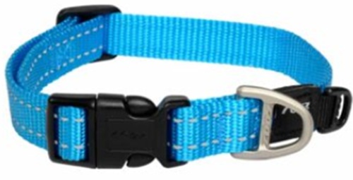 Rogz Utility Snake Collar Turquoise 26-40Cm