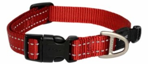 Rogz Utility Landing Strip Collar Red 50-80Cm