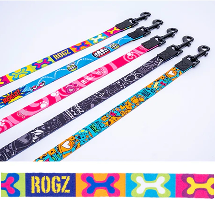 Rogz Fusion Classic Lead Pop-Art Yellow X-Large 1.2M