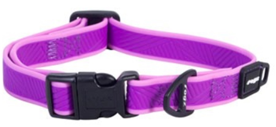 Rogz Amphibian Collar Purple Large 34-56Cm