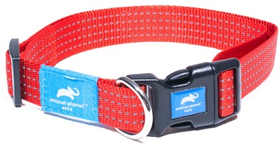 Animal Planet Classic Webbing Collar Medium Red 34-49Cm