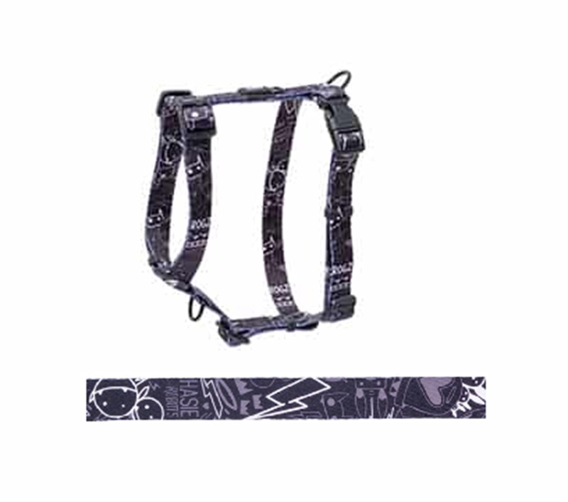 Rogz Fusion Classic Harness Midnight Black Large 45-75Cm