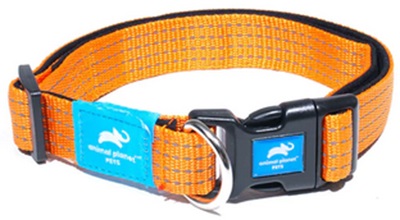Animal Planet Premium Padded Collar Medium Orange 34-49Cm