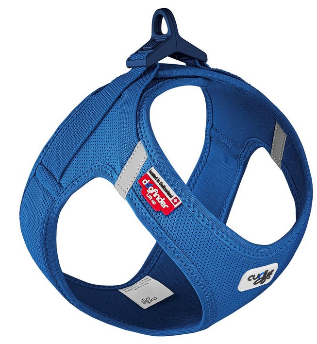 Curli Clasp Air Mesh Harness Small Blue