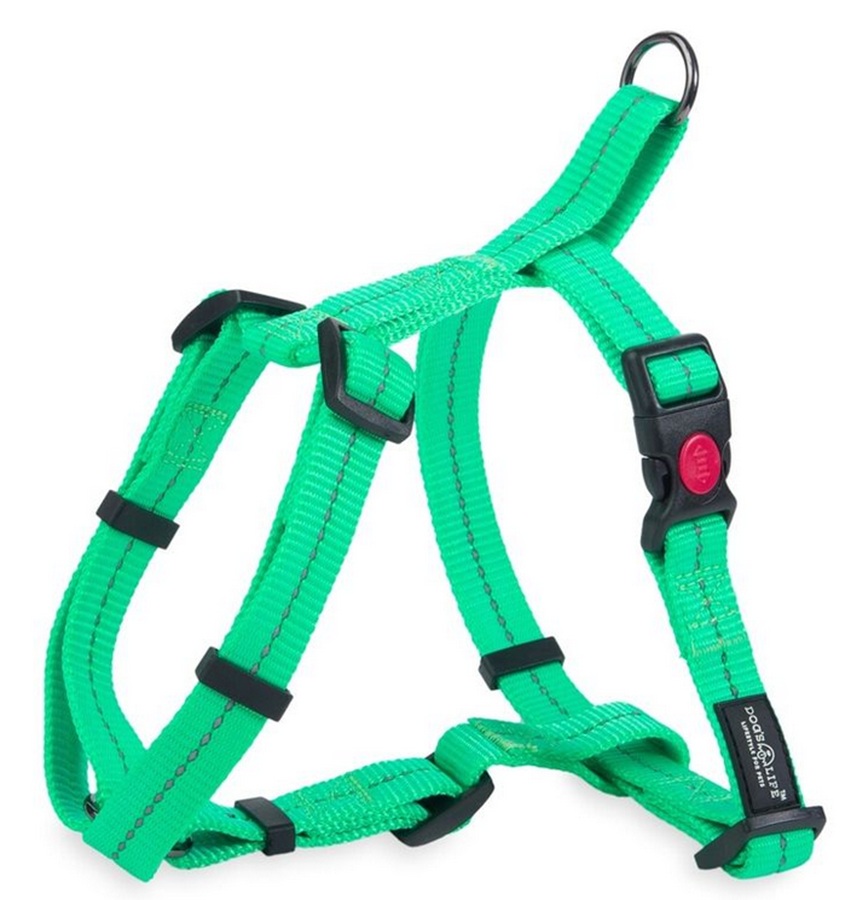 Dog's Life Supersoft Step-In Harness Spring Green Large