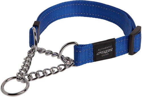 Rogz Utility Control Choke Chain Blue 45-70Cm