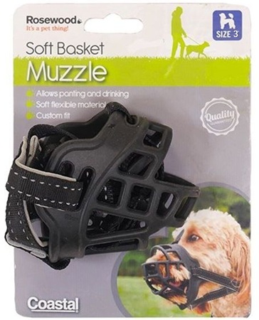 Rosewood Silicone Padded Muzzle Size 3 Small