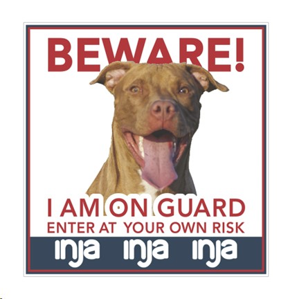 Inja Pitbull Warning Sign