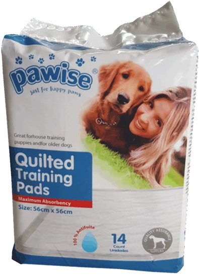 Pawise Quilted Training Pads 14Pk 56X56Cm