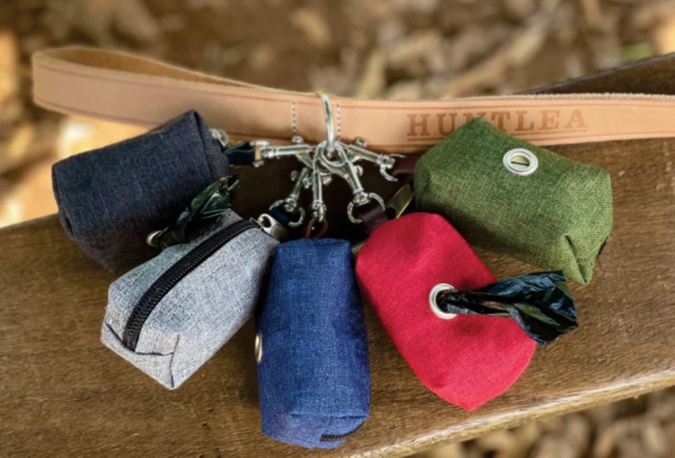 Huntlea Poop Bag Holder With Clip Red