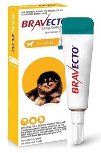 Bravecto Tick & Flea Toy Adult & Puppy 2.5-4Kg Spot-On 1Pk