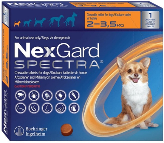 Nexgard Spectra Mini 2-3.5Kg 1 Tablet