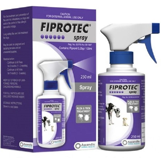 Fiprotec Tick & Flea Spray 250Ml