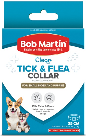 Bob Martin Clear Tick & Flea Collar Puppy 35Cm