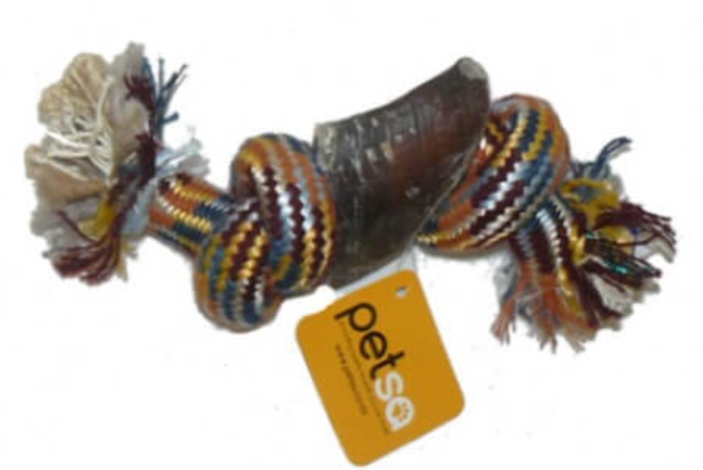 Petsa Two Knot Rope With Hoof 30Cm